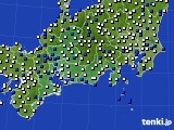 2024年05月25日の東海地方のアメダス(風向・風速)