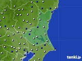 2024年05月25日の茨城県のアメダス(風向・風速)