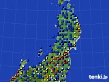 2024年05月27日の東北地方のアメダス(日照時間)