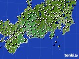 2024年05月27日の東海地方のアメダス(風向・風速)