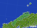 2024年05月27日の島根県のアメダス(風向・風速)