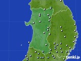 秋田県のアメダス実況(降水量)(2024年05月28日)