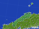 2024年05月28日の島根県のアメダス(風向・風速)