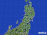 東北地方のアメダス実況(風向・風速)(2024年06月01日)