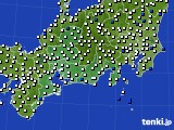2024年06月01日の東海地方のアメダス(風向・風速)