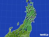 東北地方のアメダス実況(降水量)(2024年06月03日)