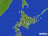 北海道地方のアメダス実況(気温)(2024年06月04日)