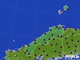 2024年06月05日の島根県のアメダス(日照時間)