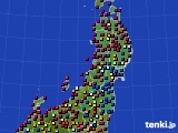 2024年06月07日の東北地方のアメダス(日照時間)