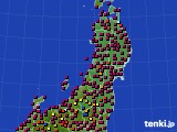 2024年06月08日の東北地方のアメダス(日照時間)