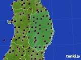 岩手県のアメダス実況(日照時間)(2024年06月08日)