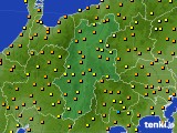 長野県のアメダス実況(気温)(2024年06月08日)