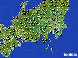 2024年06月09日の関東・甲信地方のアメダス(気温)