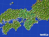 2024年06月09日の近畿地方のアメダス(気温)