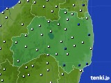 2024年06月09日の福島県のアメダス(風向・風速)