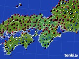 近畿地方のアメダス実況(日照時間)(2024年06月10日)