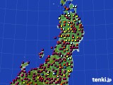 2024年06月11日の東北地方のアメダス(日照時間)