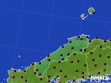 2024年06月11日の島根県のアメダス(日照時間)