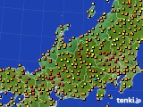 北陸地方のアメダス実況(気温)(2024年06月11日)