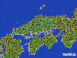 2024年06月11日の中国地方のアメダス(気温)