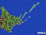 2024年06月12日の道東のアメダス(日照時間)
