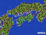 四国地方のアメダス実況(日照時間)(2024年06月13日)