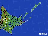 2024年06月14日の道東のアメダス(日照時間)
