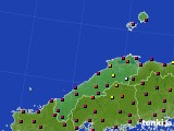 2024年06月14日の島根県のアメダス(日照時間)