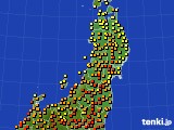 東北地方のアメダス実況(気温)(2024年06月14日)