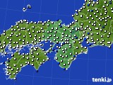 2024年06月14日の近畿地方のアメダス(風向・風速)