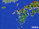 2024年06月15日の九州地方のアメダス(日照時間)