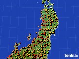 東北地方のアメダス実況(気温)(2024年06月15日)