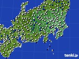 関東・甲信地方のアメダス実況(風向・風速)(2024年06月15日)