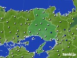 2024年06月15日の兵庫県のアメダス(風向・風速)