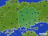 岡山県のアメダス実況(日照時間)(2024年06月16日)