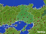 2024年06月16日の兵庫県のアメダス(気温)