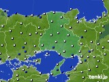 2024年06月16日の兵庫県のアメダス(風向・風速)