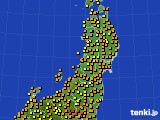 東北地方のアメダス実況(気温)(2024年06月17日)