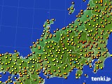 北陸地方のアメダス実況(気温)(2024年06月17日)