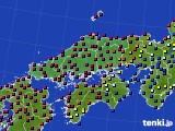 2024年06月18日の中国地方のアメダス(日照時間)