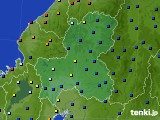 岐阜県のアメダス実況(日照時間)(2024年06月18日)