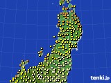東北地方のアメダス実況(気温)(2024年06月18日)