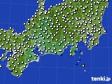 東海地方のアメダス実況(風向・風速)(2024年06月18日)