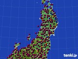 東北地方のアメダス実況(日照時間)(2024年06月19日)
