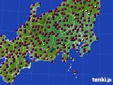 関東・甲信地方のアメダス実況(日照時間)(2024年06月19日)