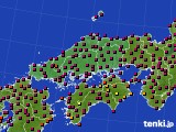 2024年06月19日の中国地方のアメダス(日照時間)