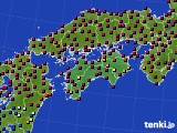 四国地方のアメダス実況(日照時間)(2024年06月19日)