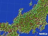北陸地方のアメダス実況(気温)(2024年06月19日)