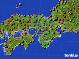 近畿地方のアメダス実況(気温)(2024年06月19日)