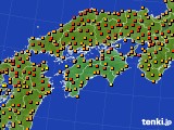 四国地方のアメダス実況(気温)(2024年06月19日)